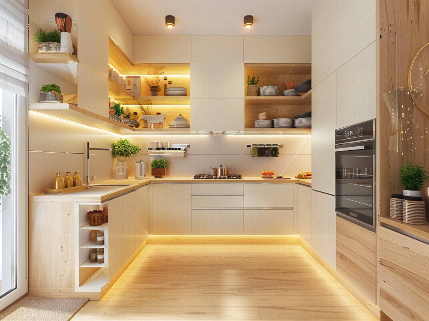 10 inspiracji na urządzenie kuchni z modułowymi szafkami w stylu skandynawskim.