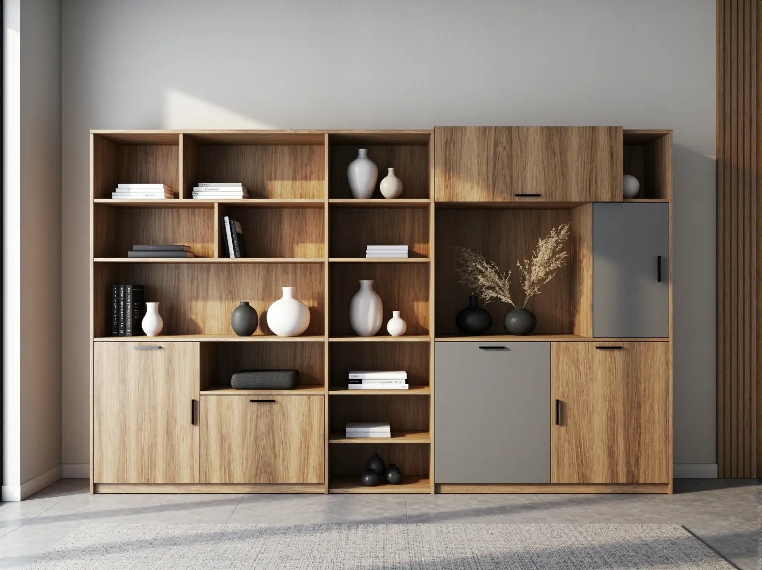 System mebli modułowych w hotelu, umożliwiający łatwą rekonfigurację przestrzeni i dostosowanie jej do gości.