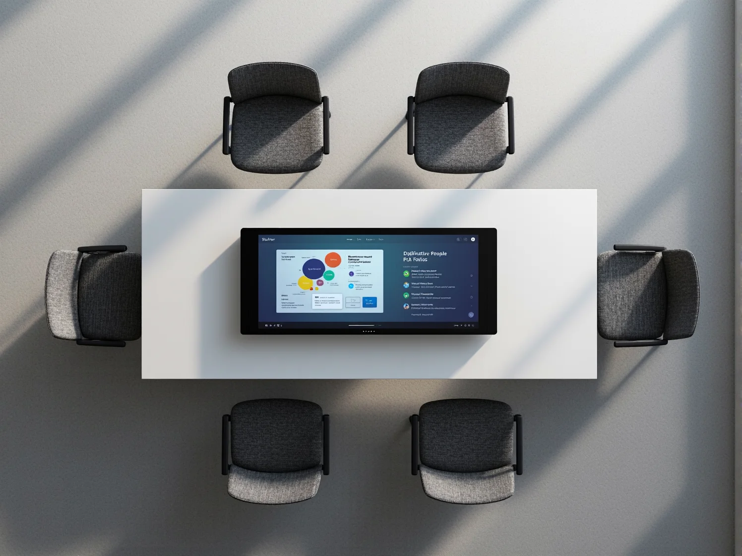 Praktyczne funkcje w stole: ukryte gniazdka elektryczne i system zarządzania kablami w biurku.