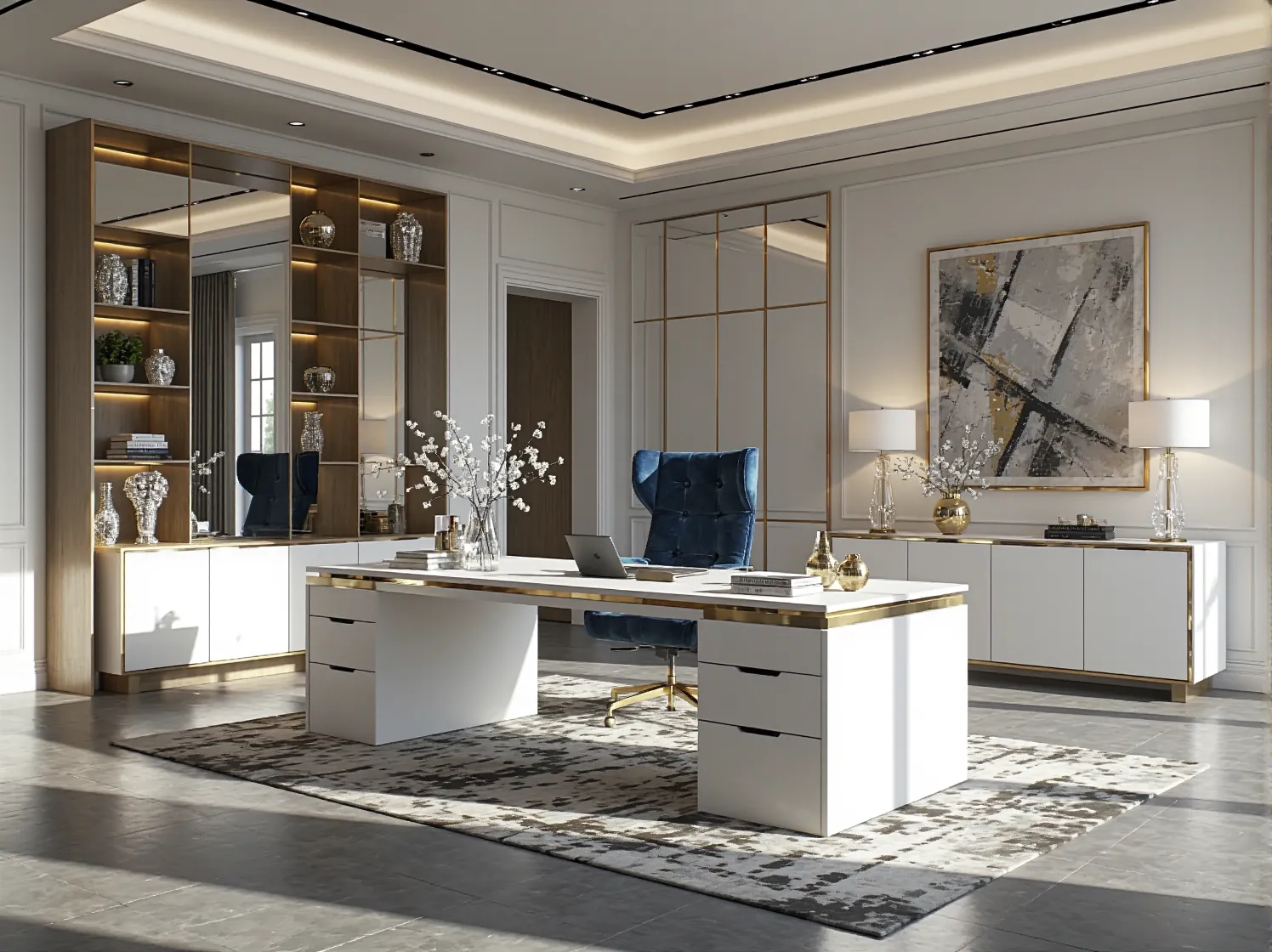 Poradnik: Jak urządzić biuro w stylu glamour z eleganckimi dodatkami?