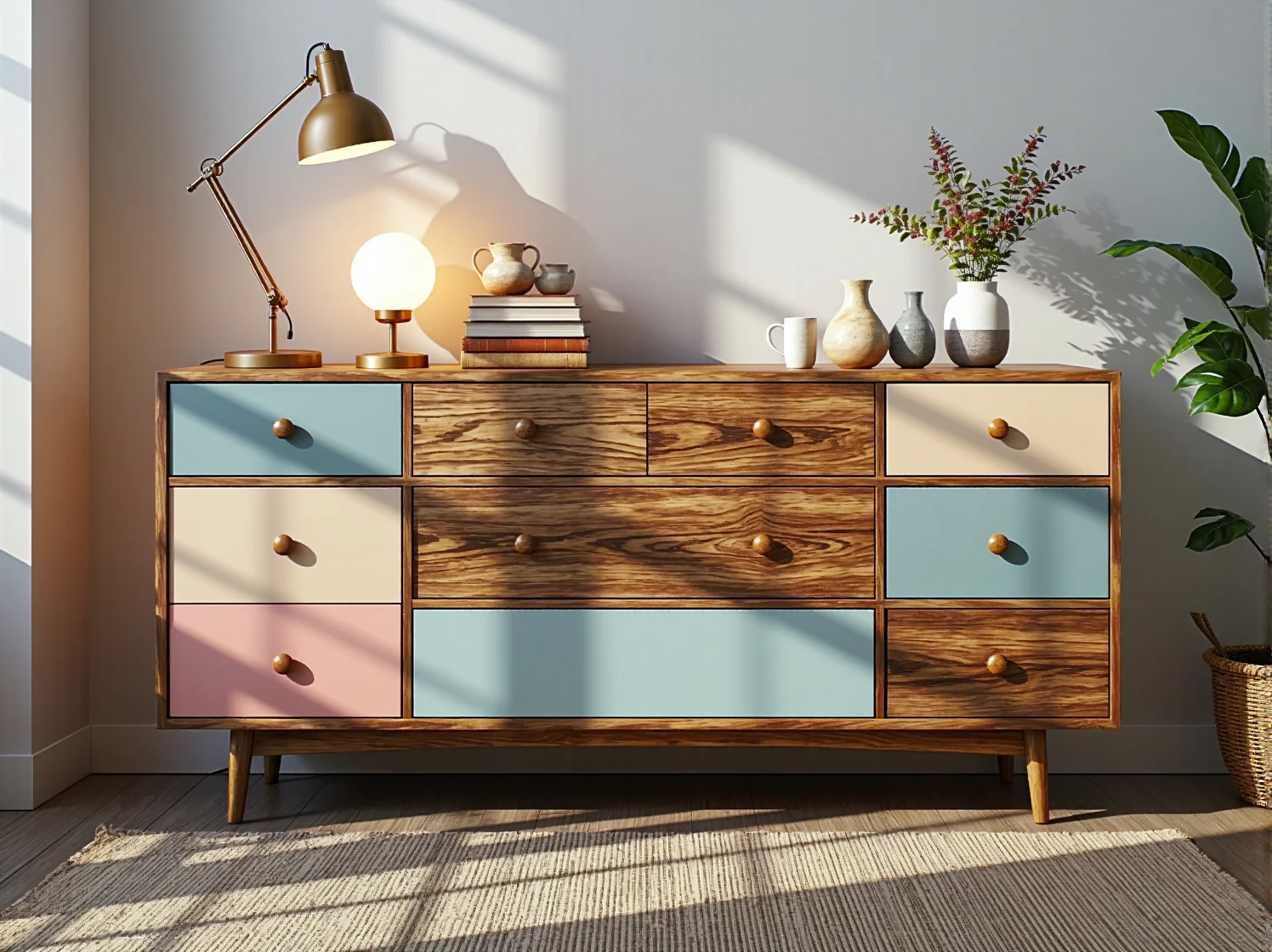 Kobieta odnawiająca stare drewniane krzesło. Przykład wpływu edukacji ekologicznej na popularność renowacji mebli.