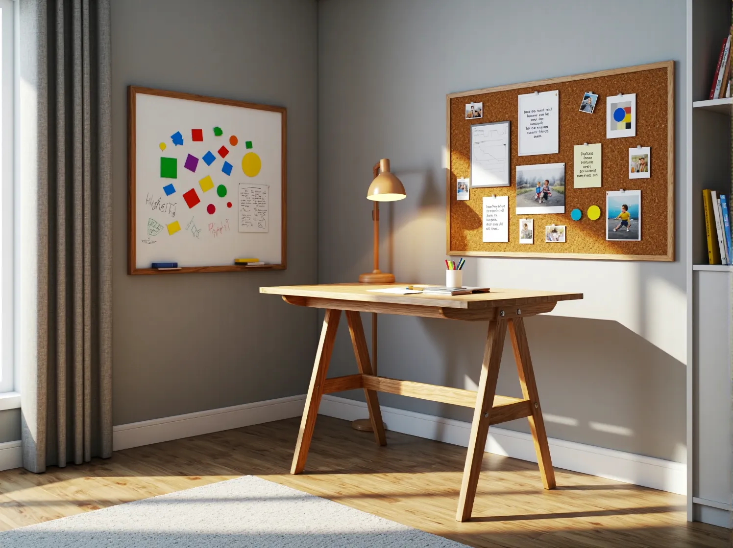 Ergonomiczne biurko dziecięce dbające o zdrową postawę i kręgosłup dziecka.
