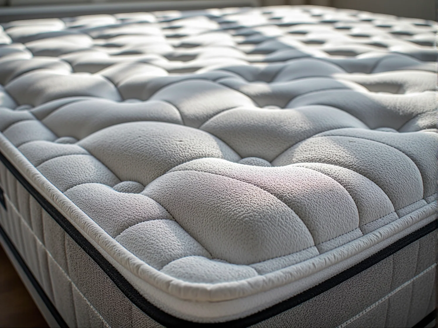 Ergonomiczne podparcie kręgosłupa lędźwiowego na miękkim materacu termoelastycznym wysokiej jakości.