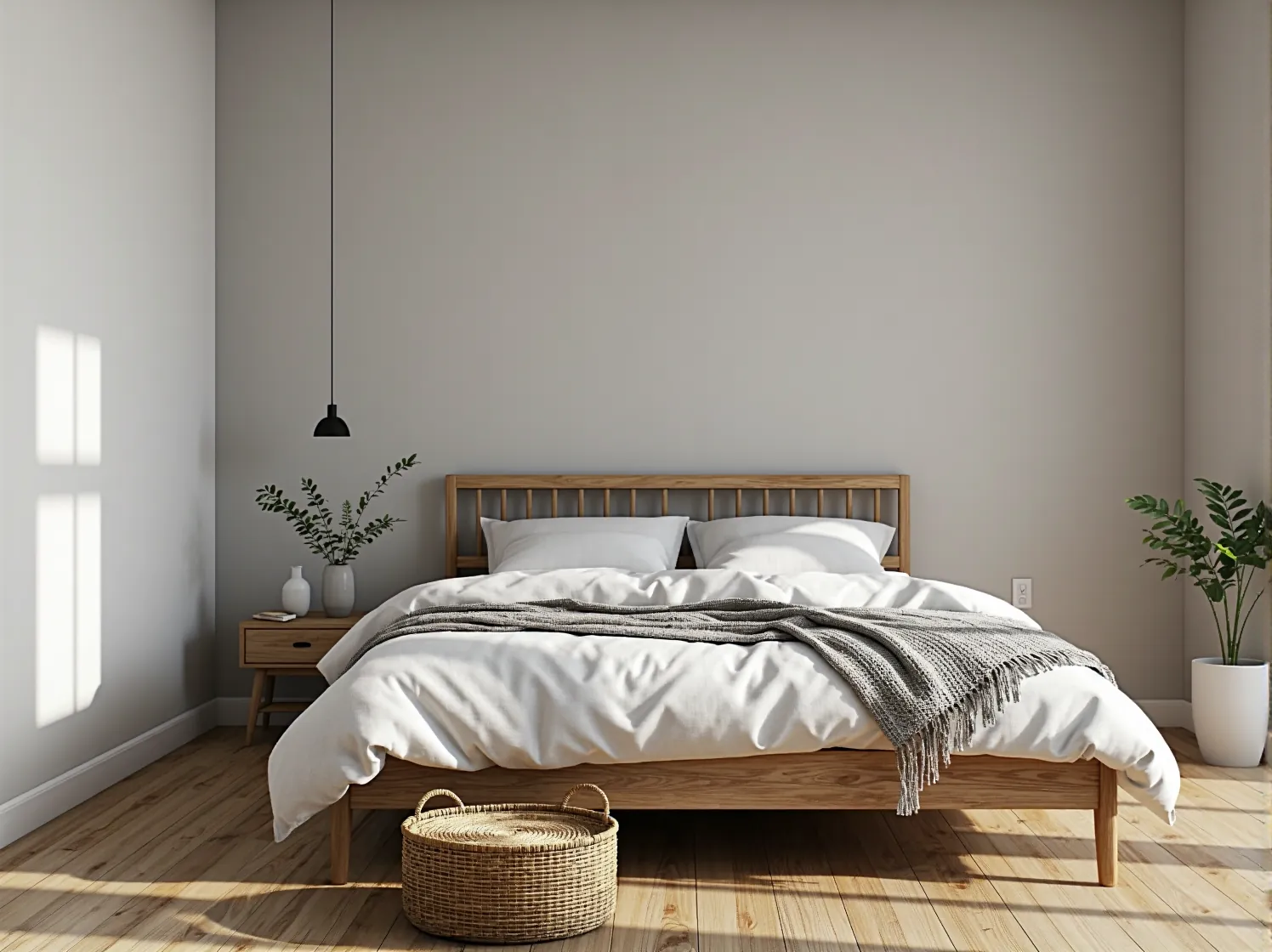 Funkcjonalna i wygodna sofa skandynawska o prostym designie w minimalistycznym wnętrzu.