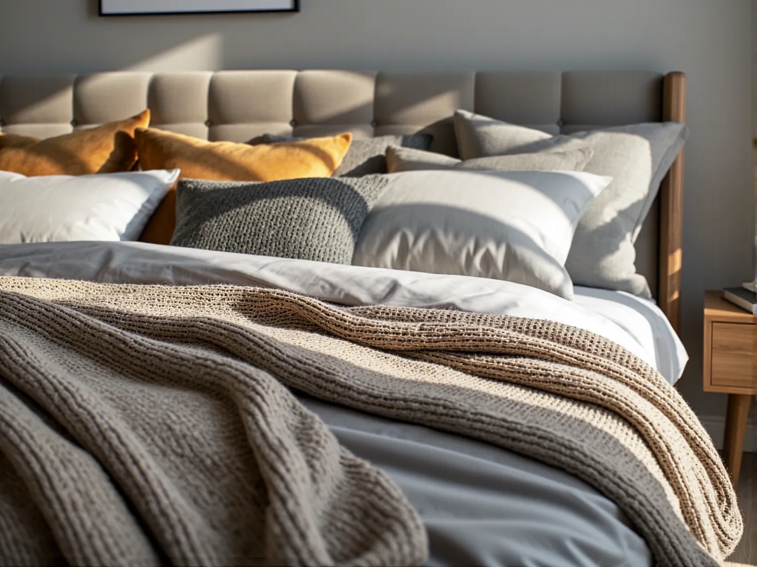 Tapicerowane łóżko z wysuwanymi szufladami – elegancja i funkcjonalność