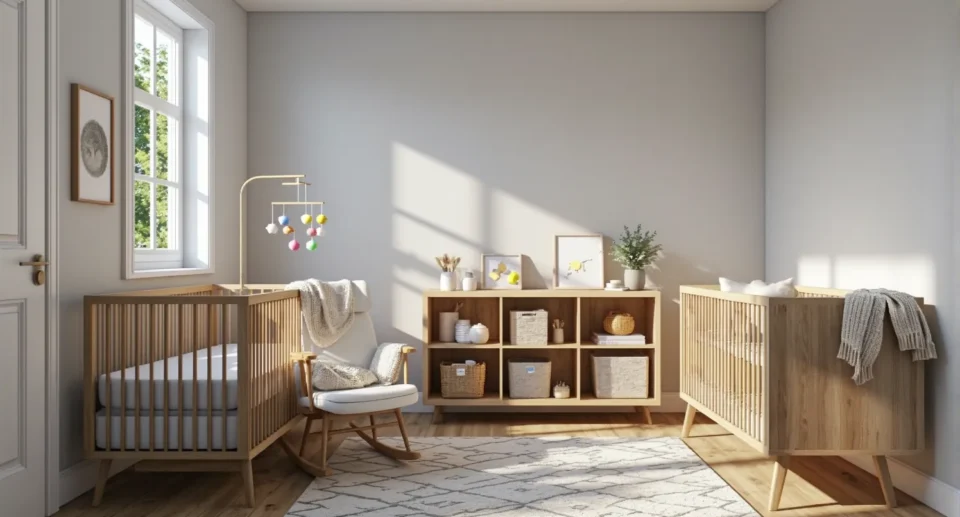 10 inspiracji na urządzenie sypialni dla niemowlaka z praktycznymi dodatkami