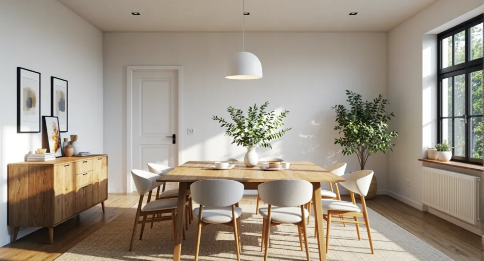 10 inspiracji na urządzenie jadalni w stylu skandynawskim z białymi akcentami