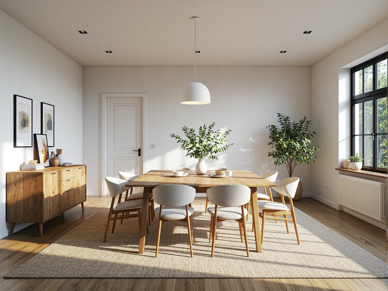 10 inspiracji na urządzenie jadalni w stylu skandynawskim z białymi akcentami