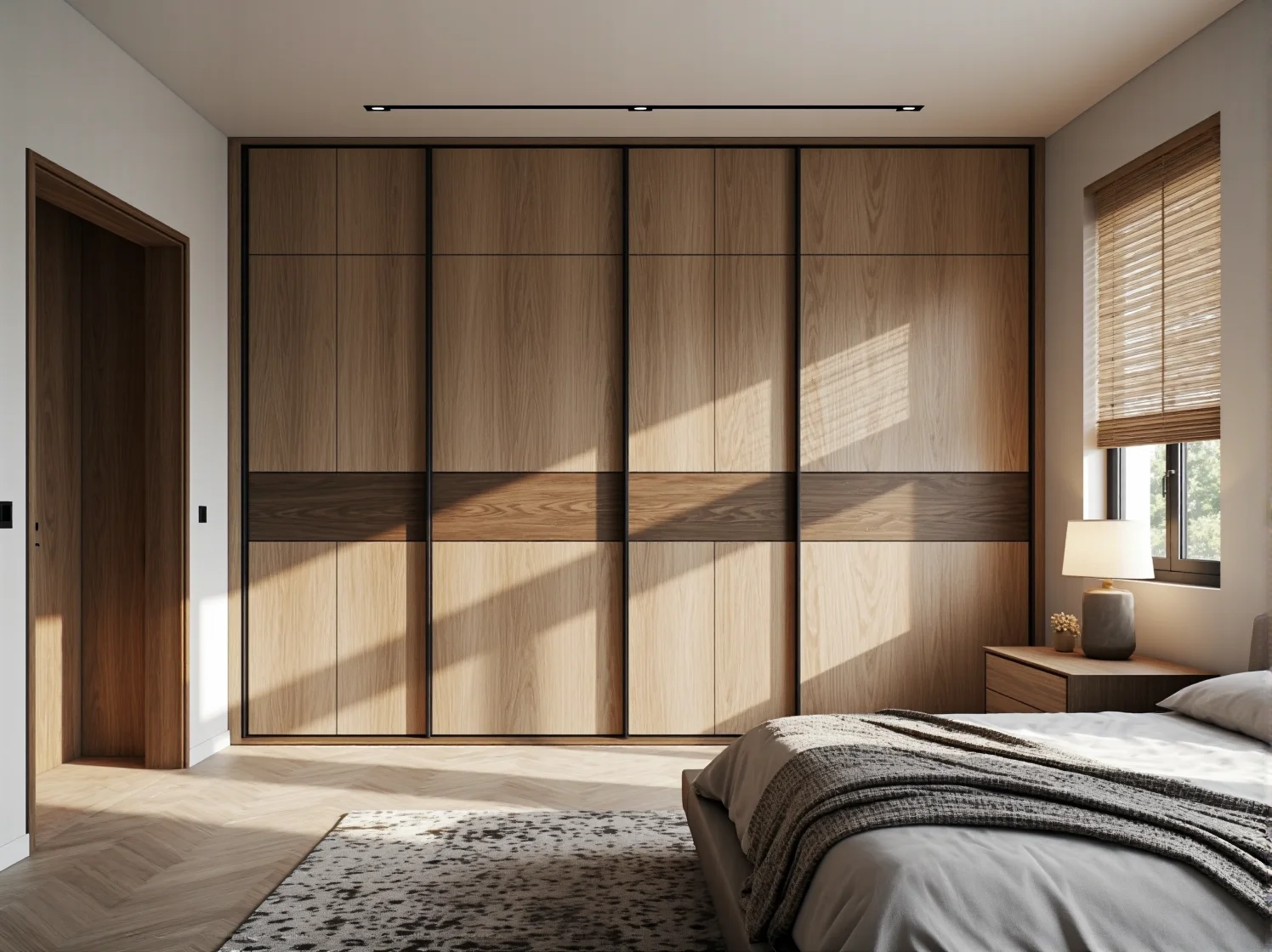 Sofa na wysokich nóżkach z wytrzymałej tkaniny w małym salonie.