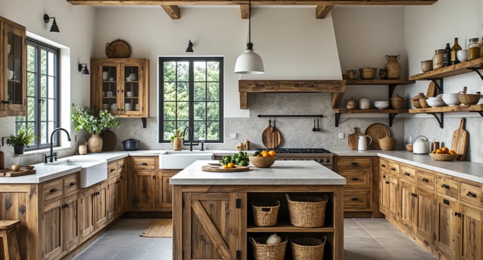 10 inspiracji na urządzenie kuchni w stylu rustykalnym z meblami eco-friendly