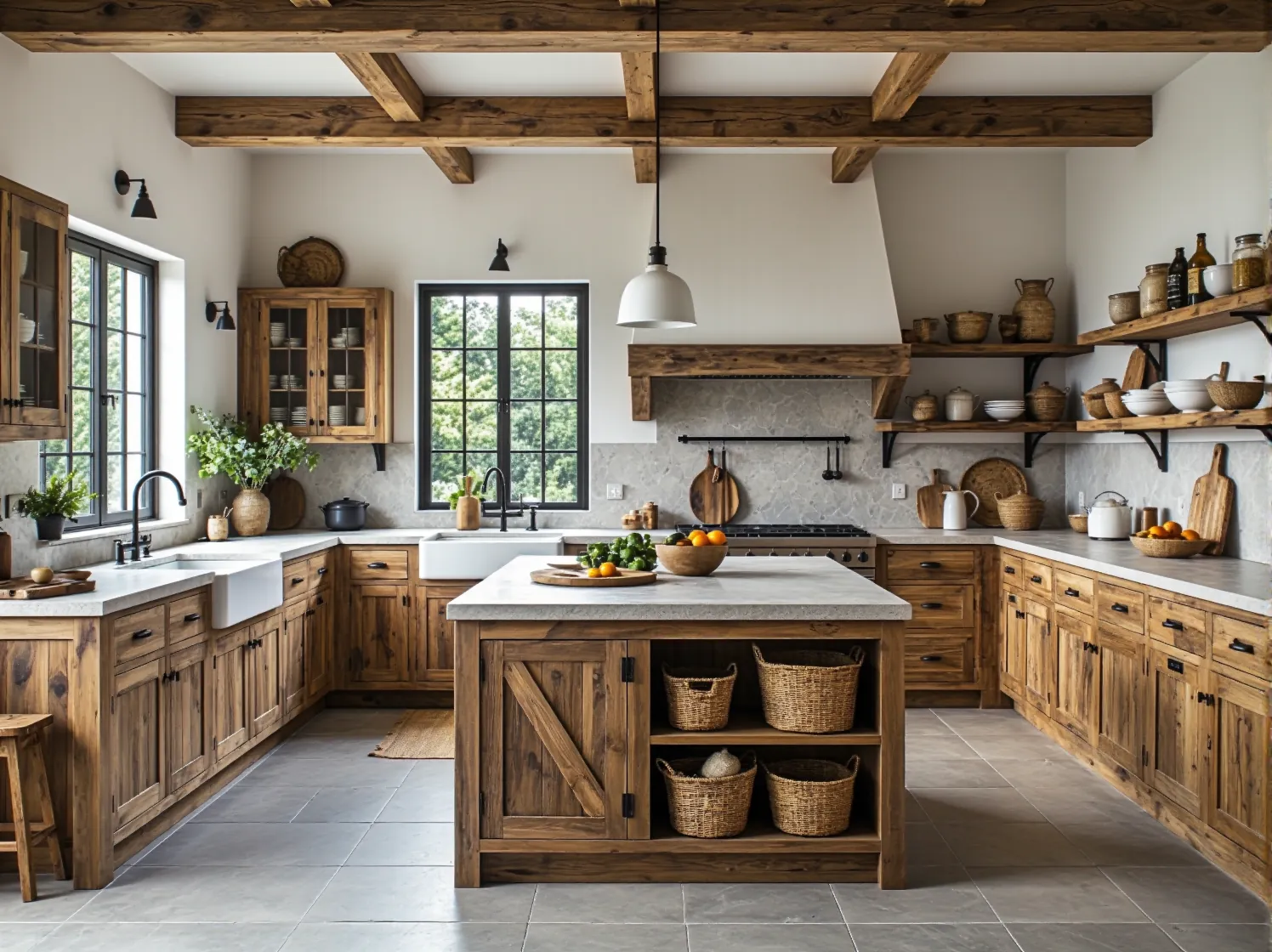 10 inspiracji na urządzenie kuchni w stylu rustykalnym z meblami eco-friendly