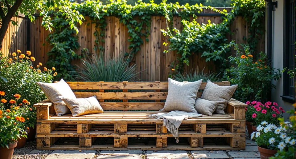 Poradnik: Jak zrobić prostą ławkę ogrodową z palet?