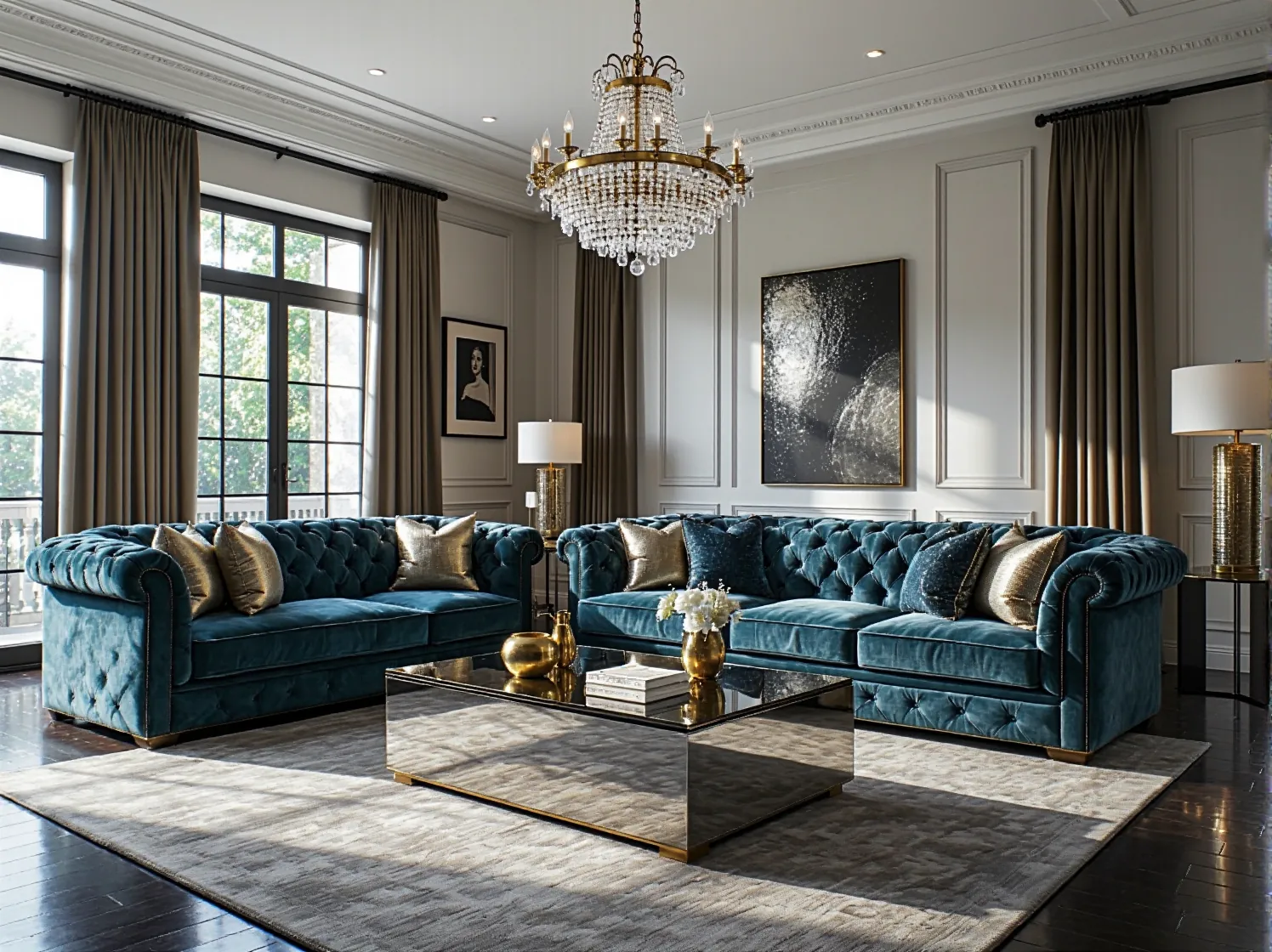 Jakie oświetlenie LED najlepiej komponuje się z wnętrzami glamour? Przewodnik po luksusowym blasku