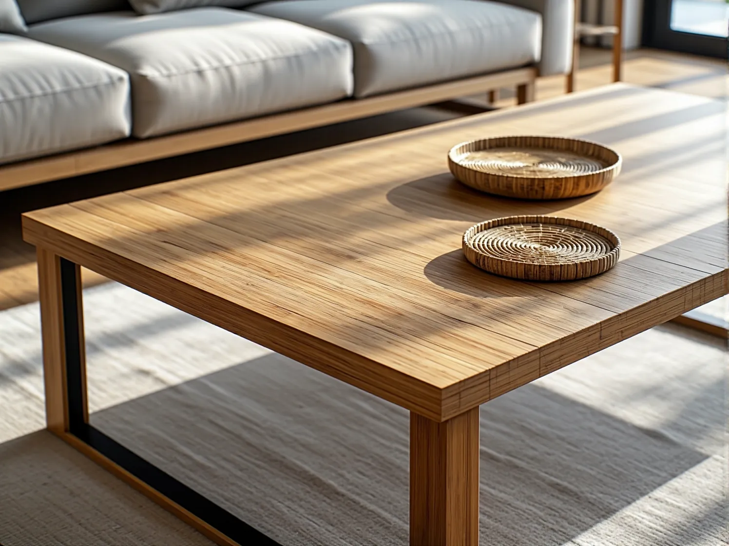 Meble z bambusa o naturalnej strukturze – trwałe i ekologiczne wyposażenie.