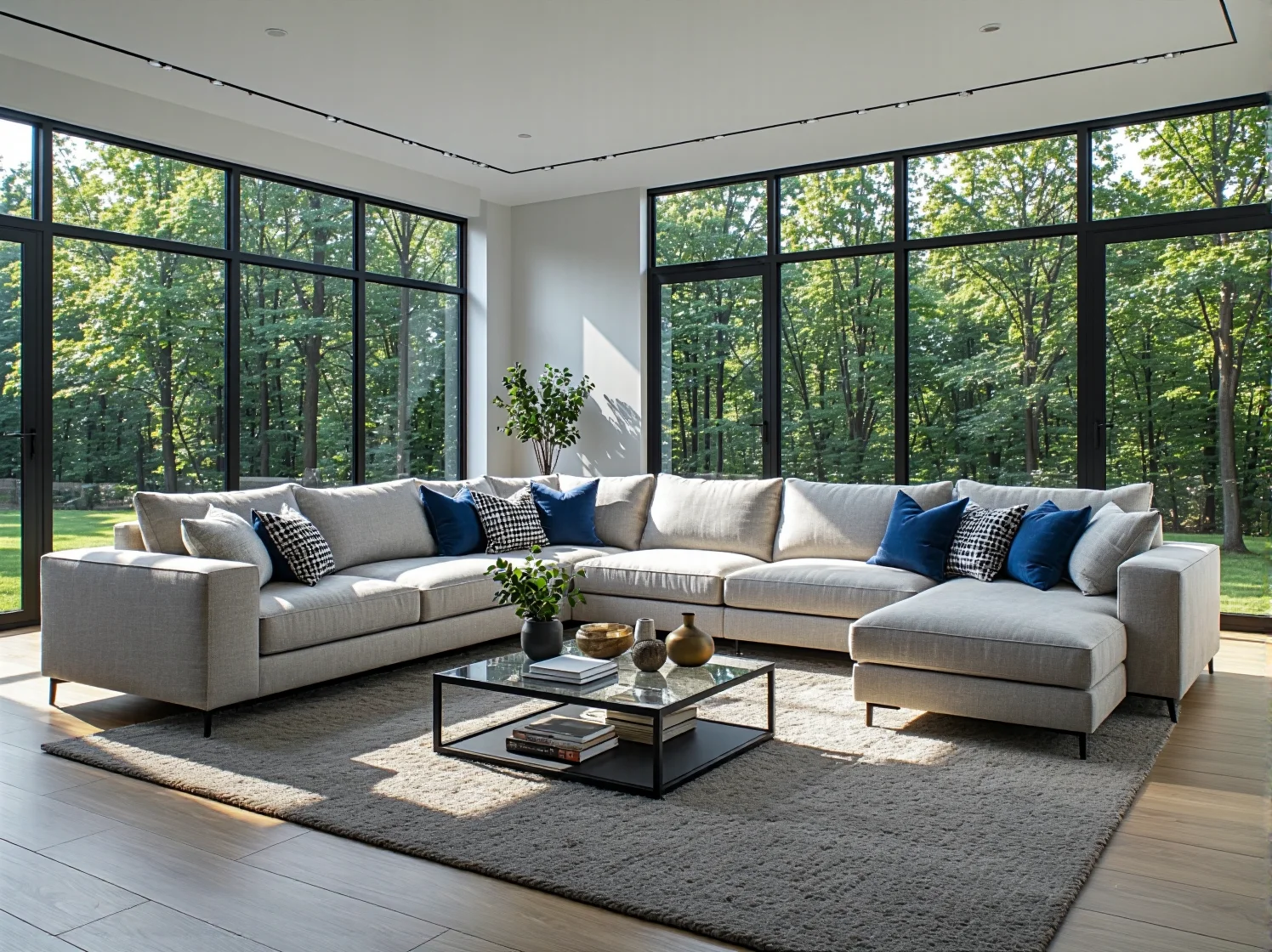 Jakie narożniki wybrać do salonów z dużymi przeszkleniami?