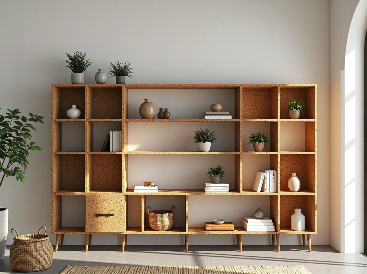 Krzesła z biokompozytów w nowoczesnej jadalni – meble przyszłości.