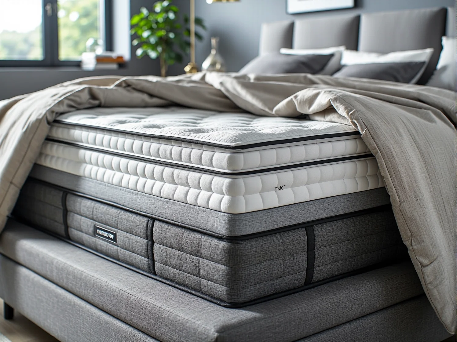 Rekomendowany model materaca termoelastycznego wspierający regenerację dolnej części pleców.