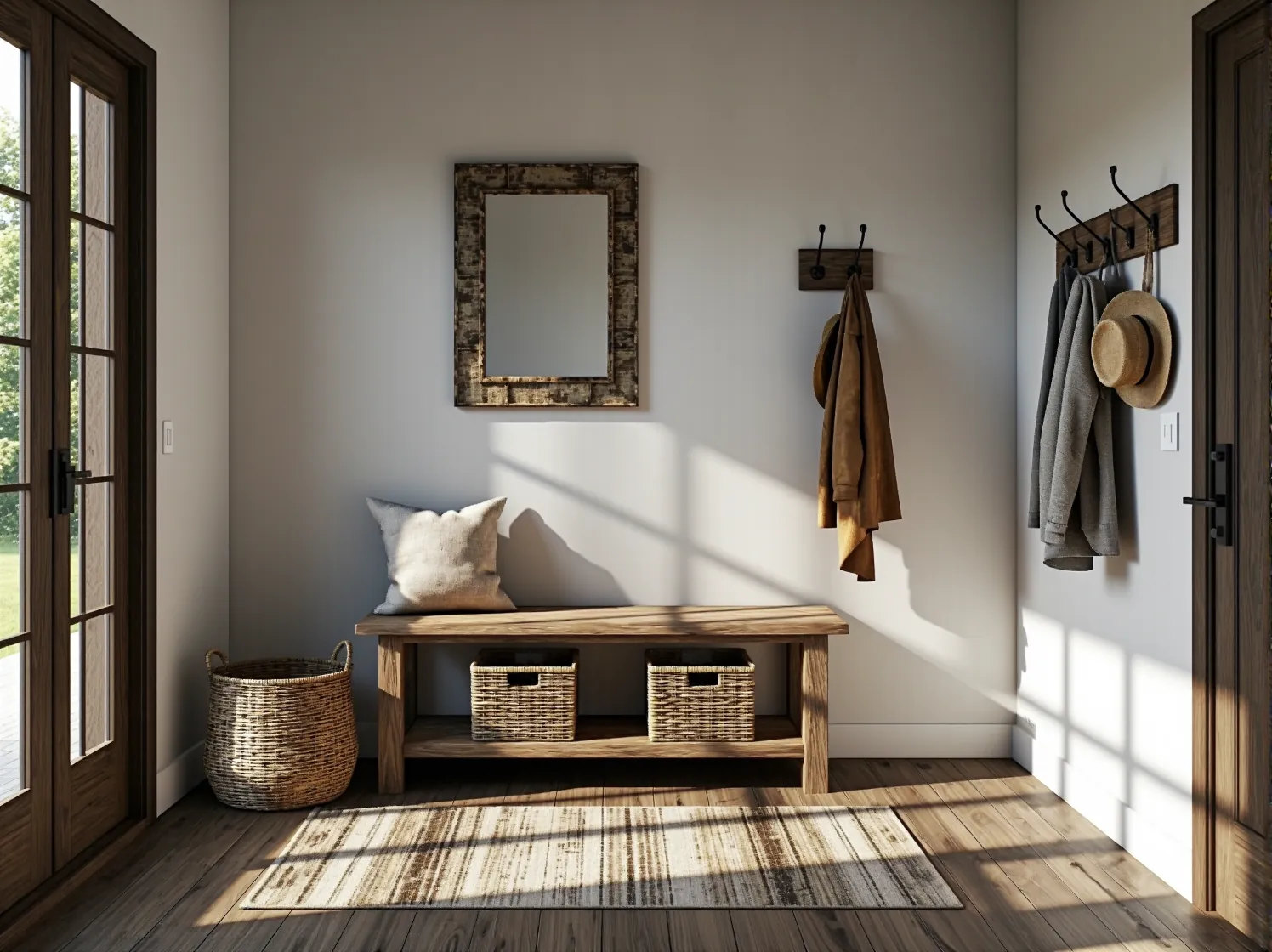 Poradnik: Jak urządzić przedpokój w stylu rustykalnym z funkcjonalnymi dodatkami?