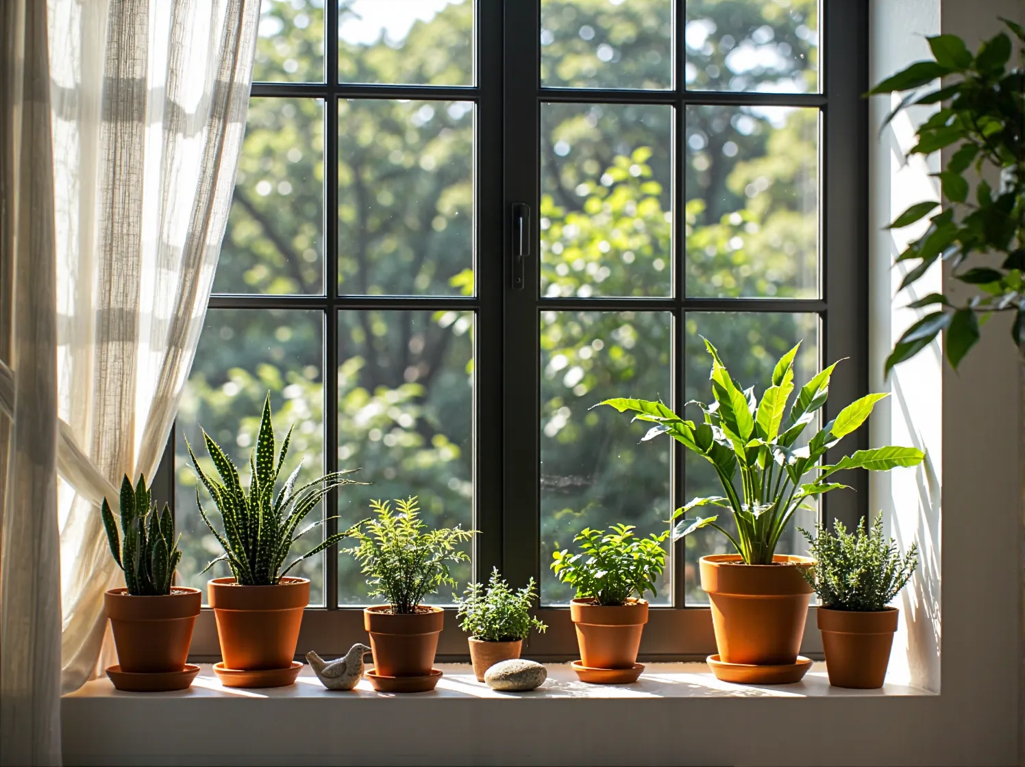 Harmonijne kolory ścian i dodatki tworzące ciepłą atmosferę w kąciku wypoczynkowym.