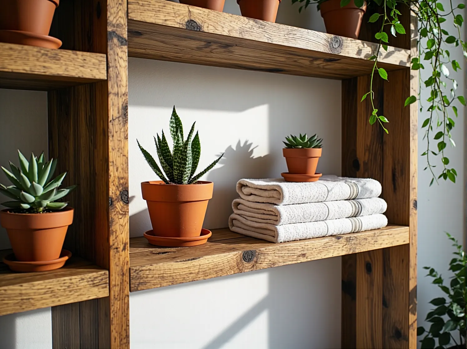 Wytrzymały regał z bambusa, ekologiczny materiał idealny do produkcji mebli.