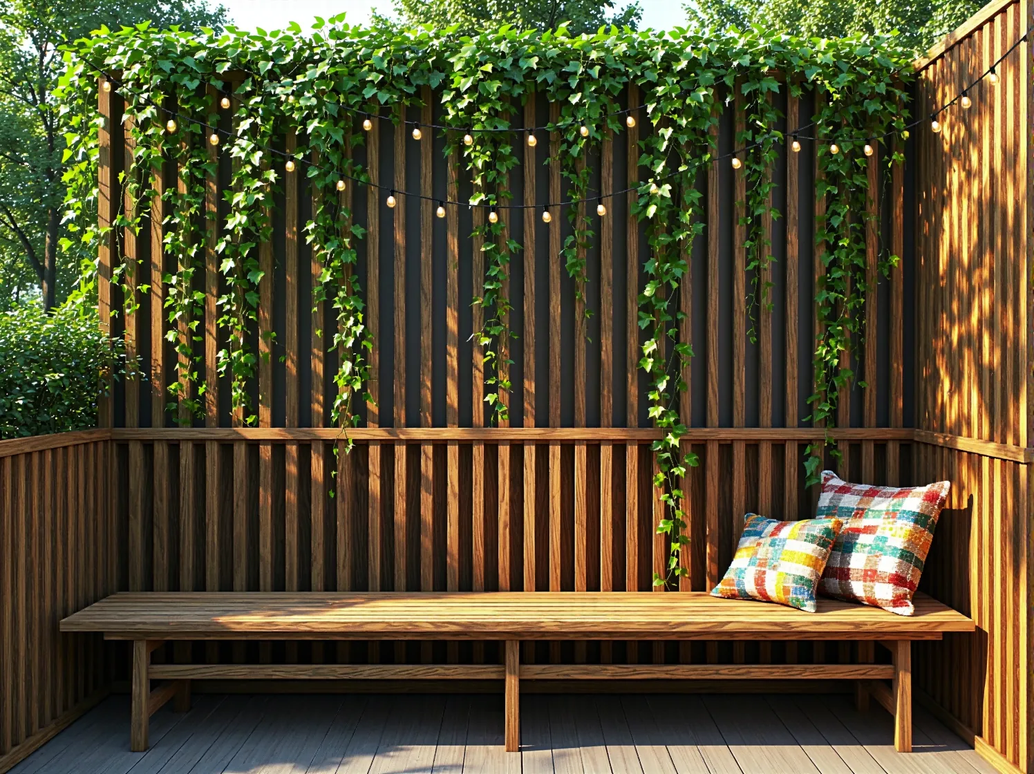 Składane meble balkonowe z drewna idealne do małego mieszkania.