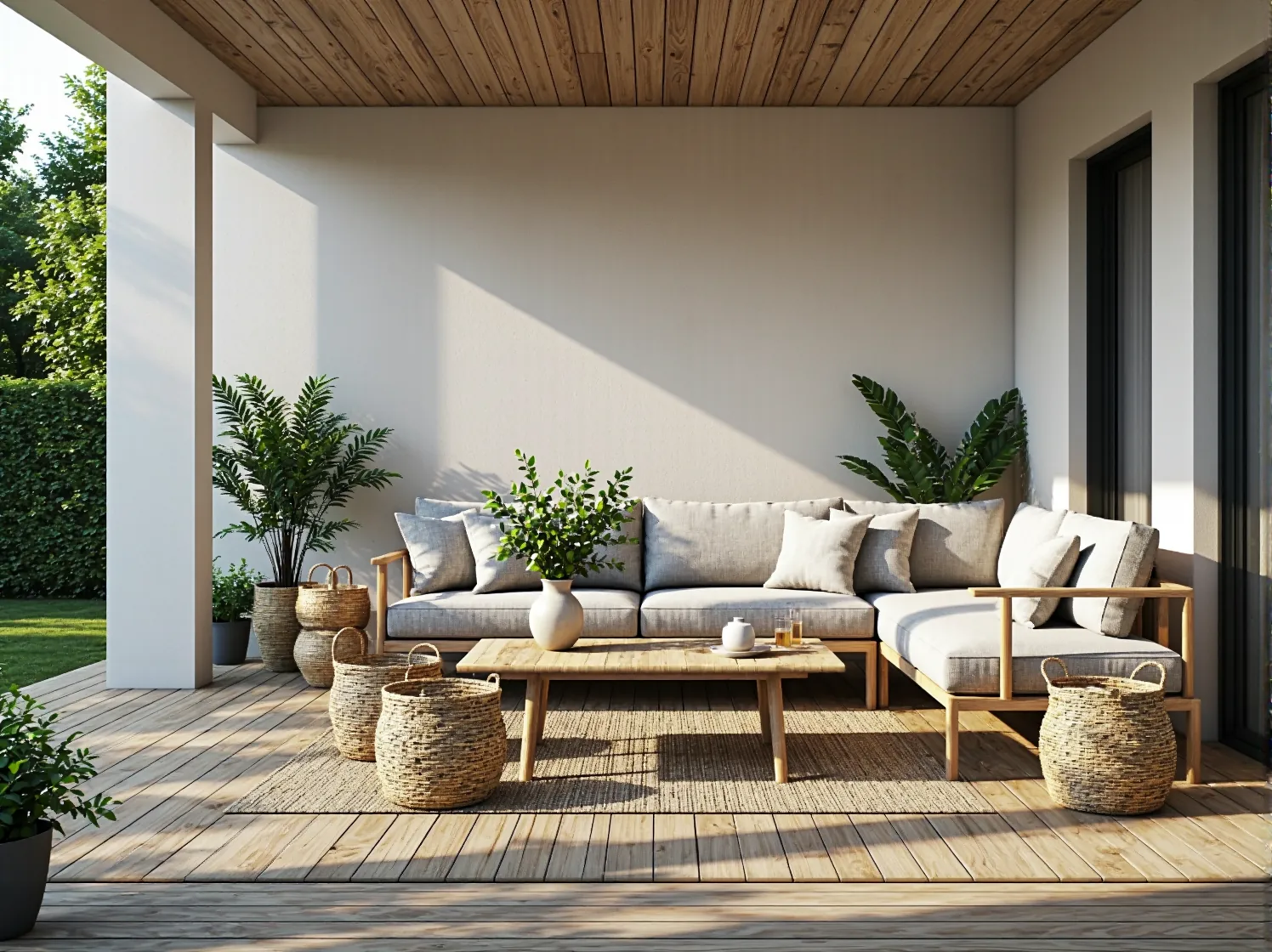 Jak urządzić taras w stylu skandynawskim za pomocą naturalnych materiałów?